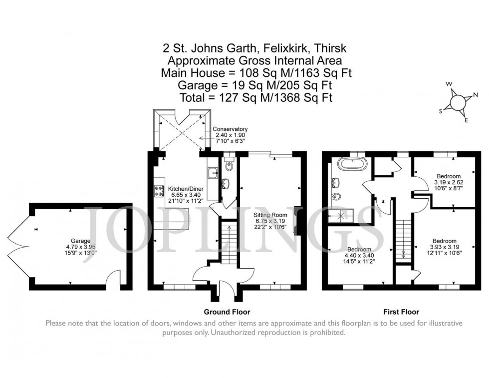 Floorplan for St. Johns Garth, Felixkirk, Thirsk