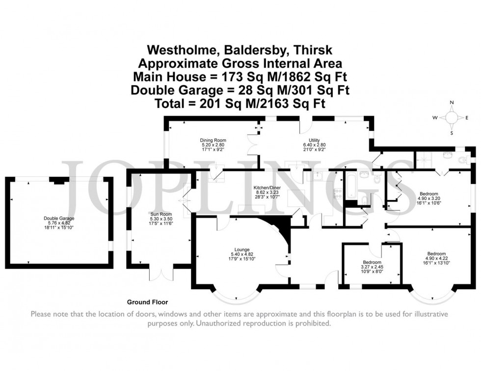 Floorplan for Baldersby, Thirsk
