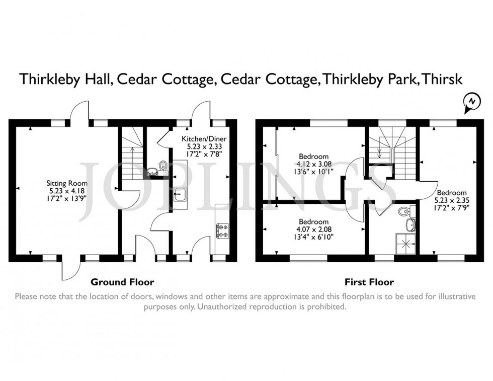 Floorplan for Thirkleby Park, Thirkleby, Thirsk